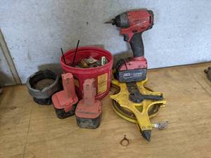 lot 52 image: Milwaukee 18V Impact Driver, 200 Tape Measure and More
