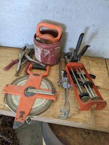 lot 46 image: 200 Keson Tape Measure, Chalk Line and More