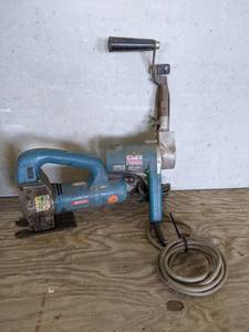 lot 78 image: Makita Belt Sander & Bosch Jigsaw (Both Power On)