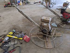 lot 82 image: Allen Engineering 46 Model 446S Power Trowel - Wisconsin 8hp EY27W Engine