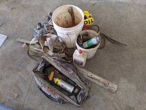 lot 119 image: Steel Cable Sling, Chain, Tools and More