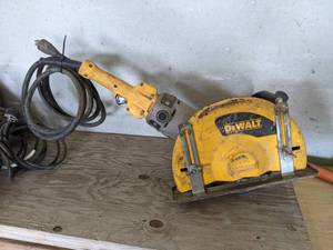 lot 123 image: DeWalt DW866 12 Cutoff Machine - Tested and works.