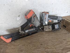 lot 158 image: Pair of Paslode Nailers - Models 317544 RCU & PF-350S