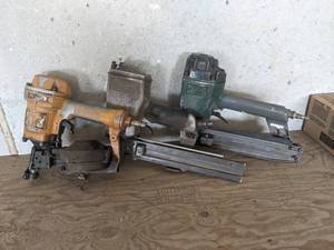 lot 159 image: Lot of (3) Assorted Pneumatic Nailers