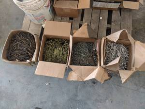 lot 164 image: (4) Boxes of Assorted Nails