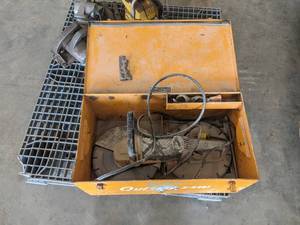 lot 176 image: Target Quickie Electric Concrete Saw 12 in Case w Extra Blades