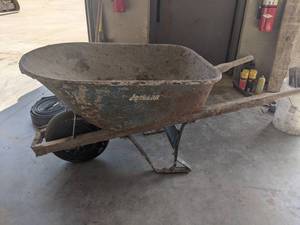 lot 188 image: Jackson Pneumatic Tire Wheel Barrow