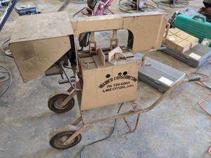 lot 222 image: Horizontal Steel Bandsaw - Tested and works