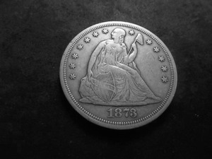 1873 Seated Silver Dollar