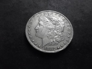 1882 CC  Morgan Silver Dollar