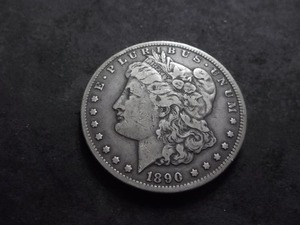 1890 CC  Morgan Silver Dollar