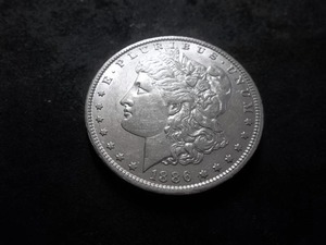1886 O Morgan Silver Dollar