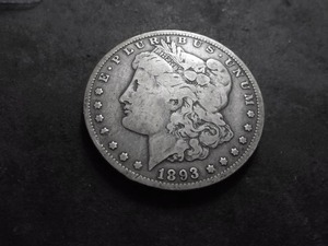 1893 O Morgan Silver Dollar