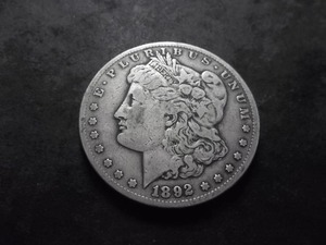 1892 CC Morgan Silver Dollar
