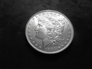 1884 O Morgan Silver Dollar