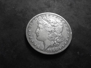 1886 S Morgan Silver Dollar
