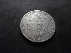1887 O Morgan Silver Dollar