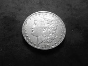 1892 O Morgan Silver Dollar