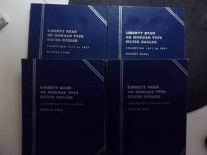 4-Book Complete Set Of Morgan Dollar Albums