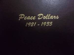 Dansco Peace Dollar Album Like New $75.00 New If You Can Find One. With Protective Sliders.