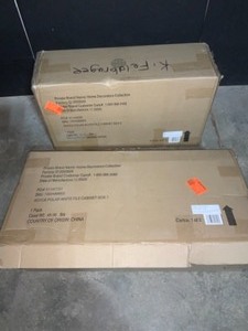 lot 14 image: HOME DECORATORS COLLECTION Royce Polar White Wood 2 Drawer Wide File Cabinet 33 in. W x 31 in. H). See Pictures