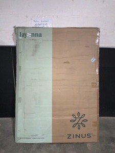 lot 45 image: Zinus 4 in. Profile Queen White Metal Box Spring, No Assembly. See Pictures