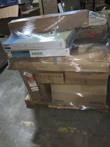 lot 51 image: Pallet of Salvaged Goods. Various Types of Items & Conditions. See Pictures