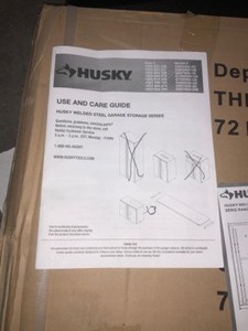 lot 53 image: Assorted Husky Garage Shelving & Cabinets. Various Conditions. See Pictures