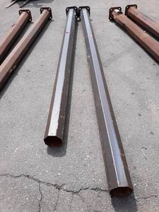 (2) Vintage Octagon Light Posts