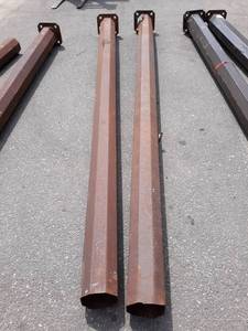(2) Vintage Octagon Light Posts