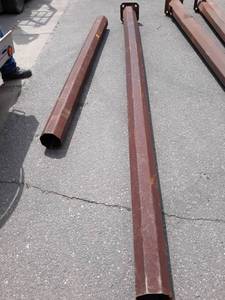 (2) Vintage Octagon Light Posts