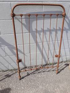 Antique Steel Crib Frame