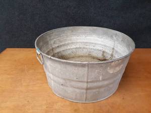 Galvanized Washtub - About 22 Diameter and 11 High