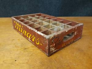 Vintage Minars Wood Bottling Crate - Bottled in St. Cloud MN