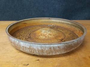 Galvanized Chicken Feeder Pan - 25 Diameter