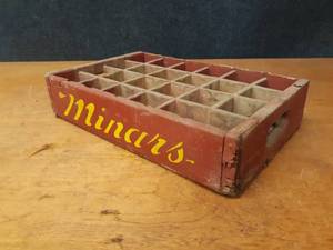 Vintage Minars Wood Bottling Crate - Bottled in St. Cloud MN