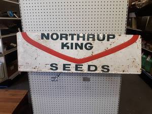 Vintage Northrup King Seeds Metal Sign - About 43 x 13