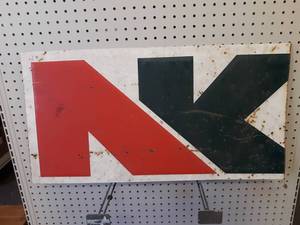 Vintage Northrup King Seeds Metal Sign - About 28 x 15