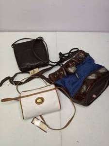 lot 145 image: Lot of (3) Purses Browns and Cream