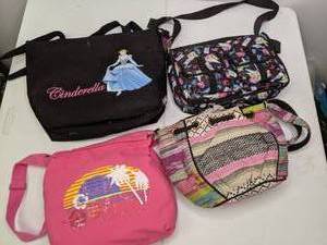 lot 163 image: Lot of (5) Playful Childrens Bags Disney, Pink