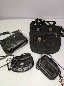 lot 164 image: Lot of (4) Purses Black