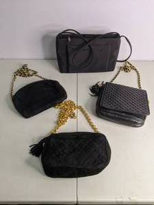 lot 93 image: Lot of (4) Evening Purses Black 