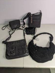 lot 96 image: Lot of (5) Purses Black 