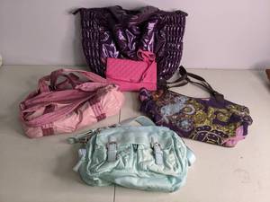 lot 86 image: Lot of (5) Sassy and Fun Purses and Handbags Teal, Pink