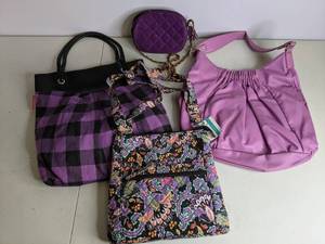 lot 62 image: Lot of (4) Adorable Purses and Handbags Purple 
