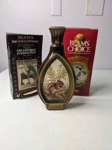 lot 49 image: Set of (3) Vintage James B. Beam Collectors Editions