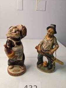 lot 432 image: Rare Vintage Barsottini Friar John and Italian Porcelain Decanter