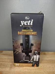 lot 6 image: Brand New Blue Yeti Blackout Playerunknowns Battleground Gaming Microphone Bundle
