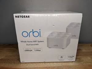 lot 12 image: Brand New NETGEAR Orbi RBK12 AC1200 Mesh WiFi System with Router and Satellite Extender