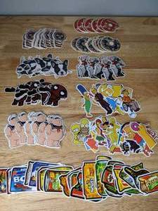 lot 29 image: New Sticker Collection Simpsons Deadpool Harley Quinn Peter Hilarious Funny